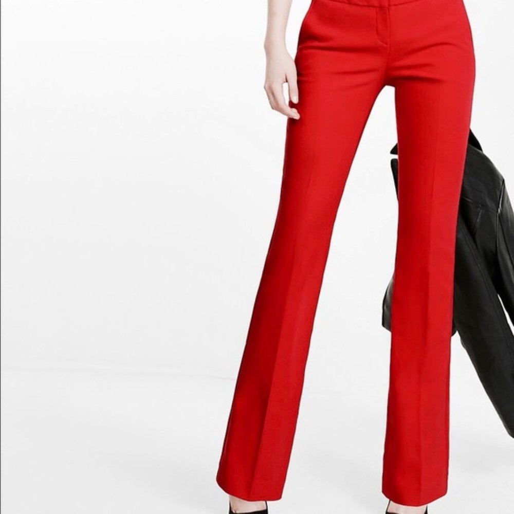GAP Ankle Pants Sz 8A/C 100% Cotton Modern Boot Red